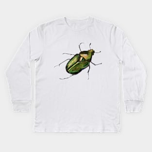 Scarab Beetle Kids Long Sleeve T-Shirt